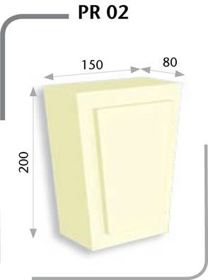 Poliüretan Pencere Üst Taç & Aksesuar — Model PT-02