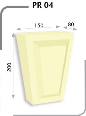 Poliüretan Pencere Üst Taç & Aksesuar — Model PT-04