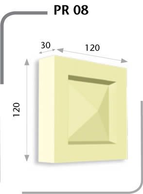 Poliüretan Pencere Üst Taç & Aksesuar — Model PT-08