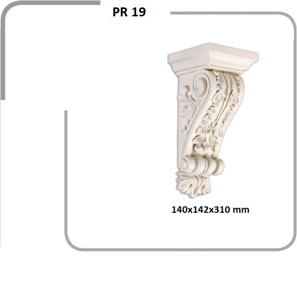 Poliüretan Pencere Üst Taç & Aksesuar — Model PT-17